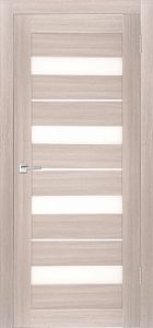 Товар Межкомнатная дверь Легенда X-5 тон Кремовая лиственница Остекление Сатинат белое